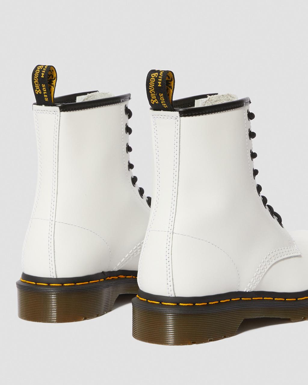 Botas con Cordones Dr Martens 1460 Smooth Leather Mujer Blancas | 66580394