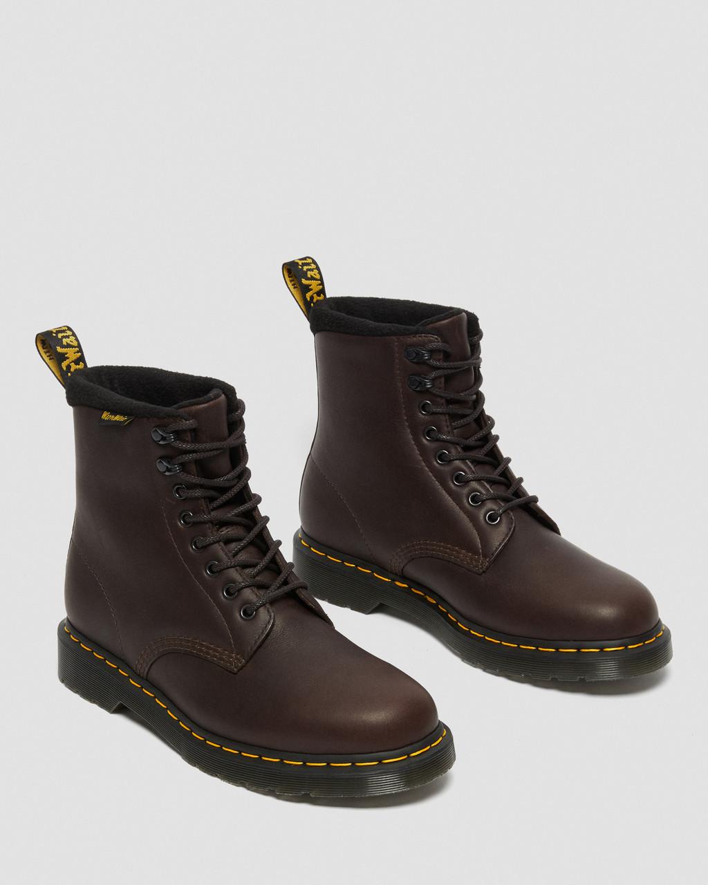 Botas con Cordones Dr Martens 1460 Warmwair Leather Hombre Marrones | 41265648