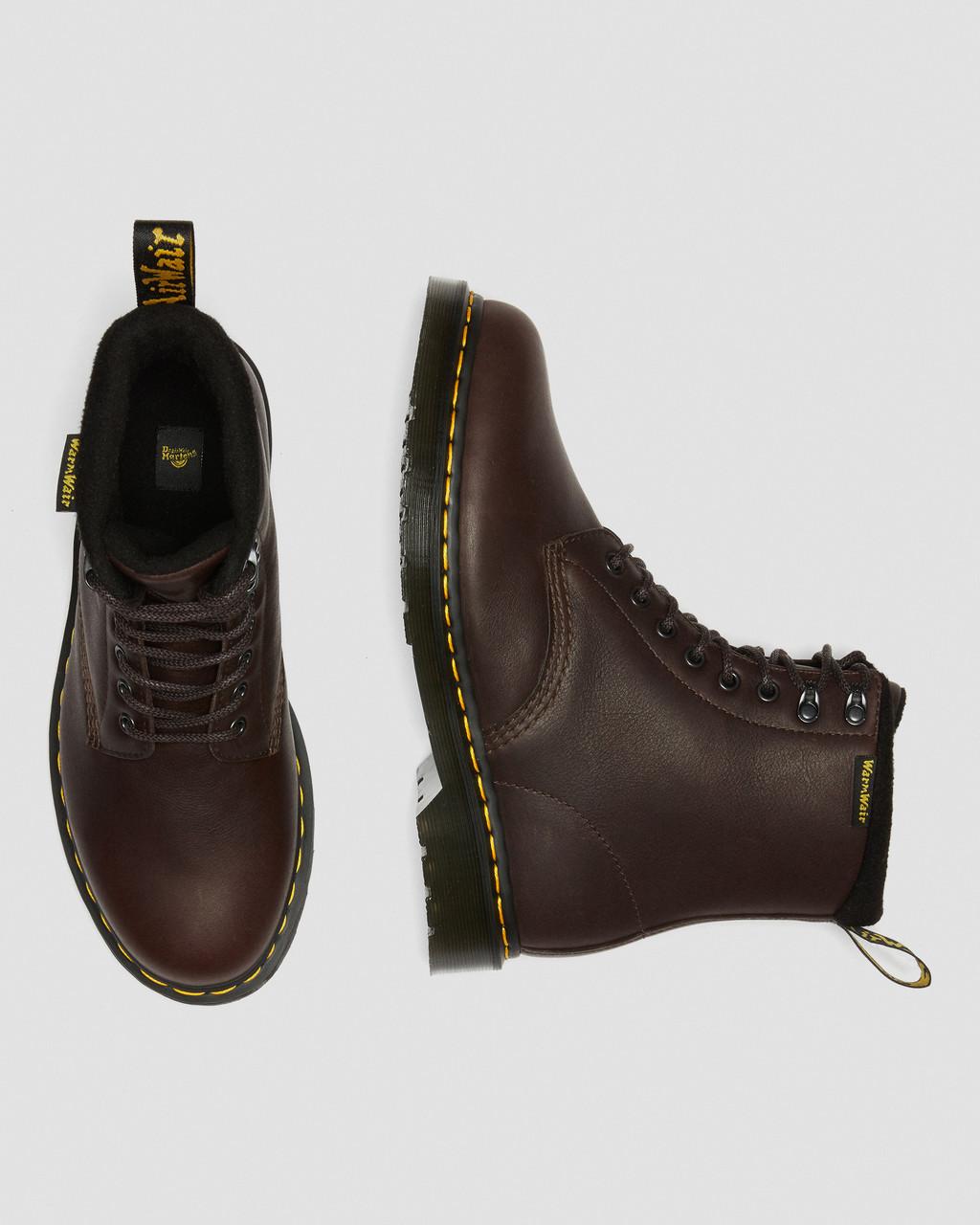 Botas con Cordones Dr Martens 1460 Warmwair Leather Hombre Marrones | 41265648
