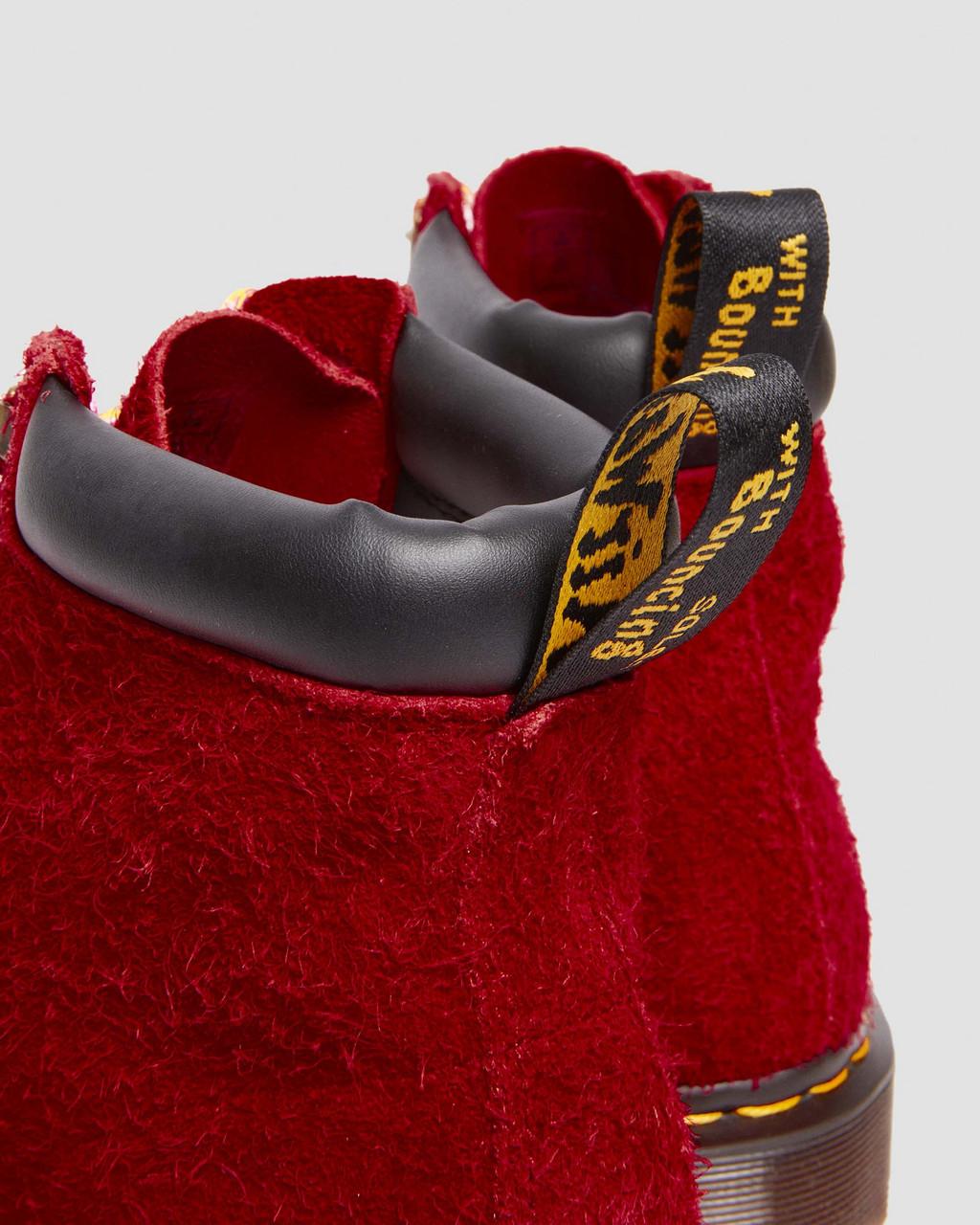 Botas con Cordones Dr Martens 939 Ben Suede Padded Collar Hombre Rojas | 41641308