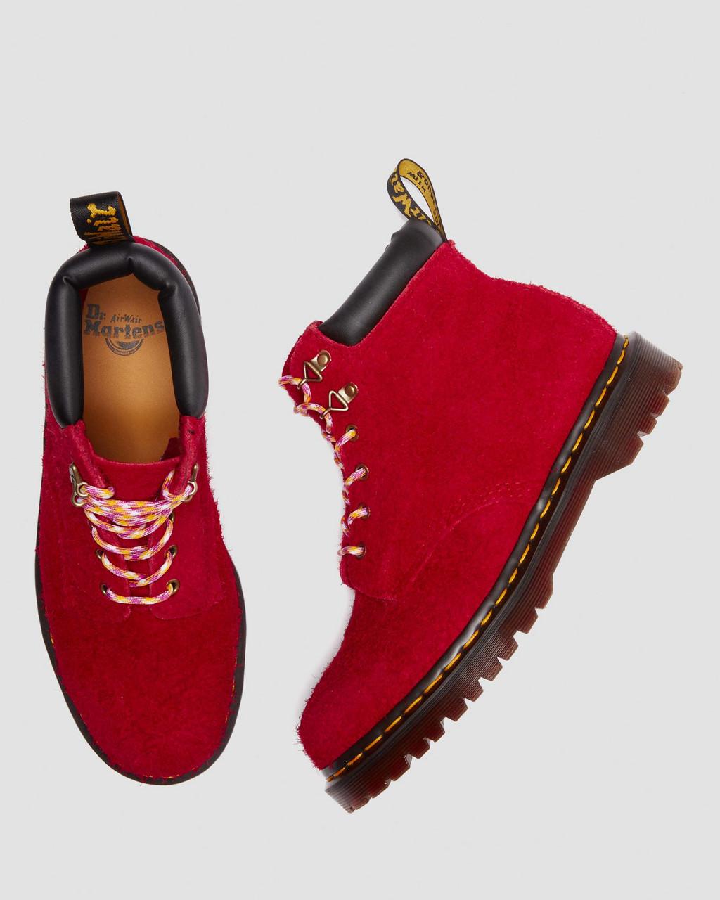 Botas con Cordones Dr Martens 939 Ben Suede Padded Collar Hombre Rojas | 41641308