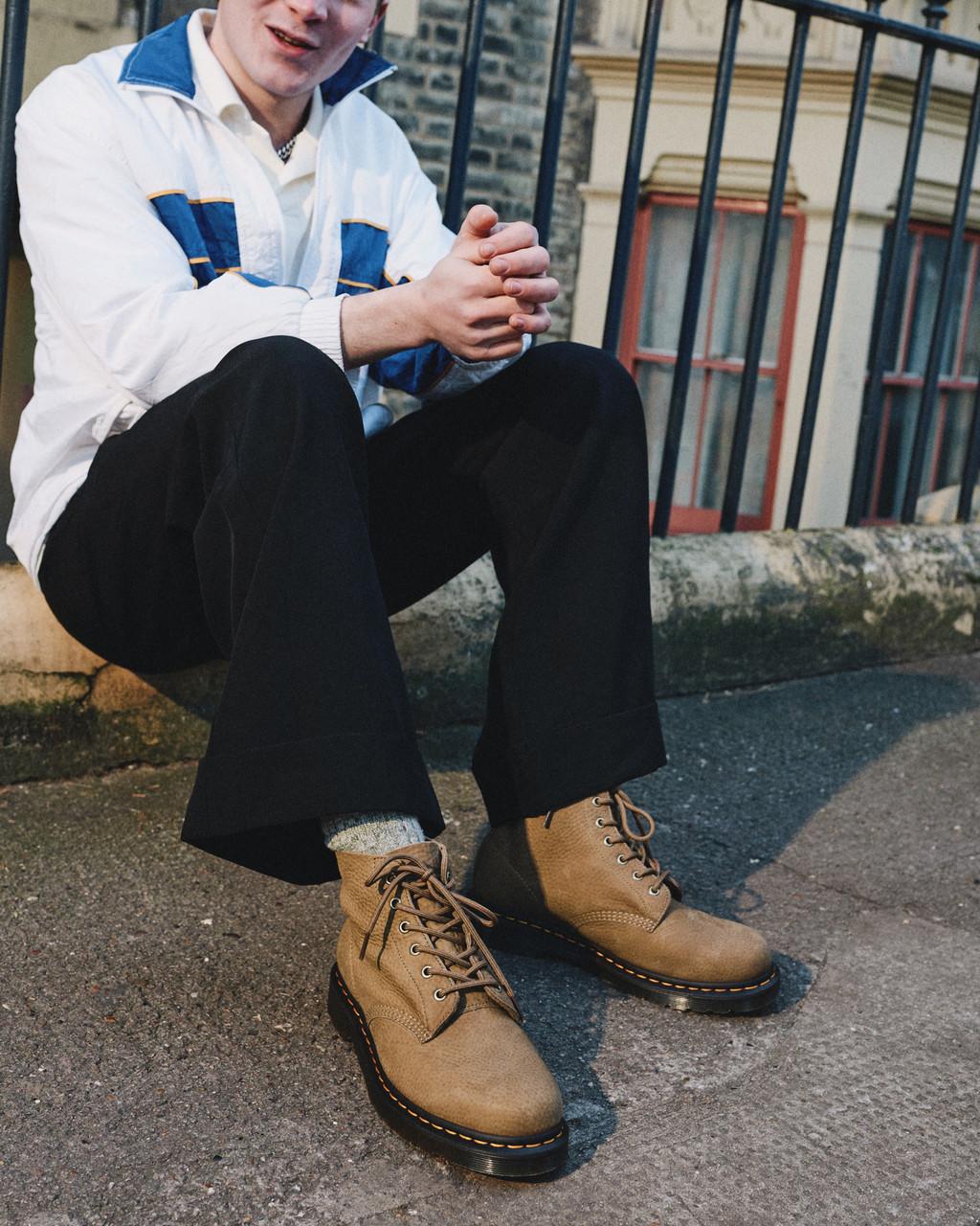 Botines Dr Martens 101 Tumbled Nubuck Leather Mujer Marrones | 52567536