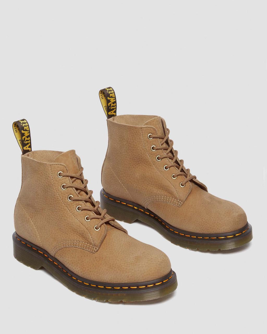 Botines Dr Martens 101 Tumbled Nubuck Leather Mujer Marrones | 52567536