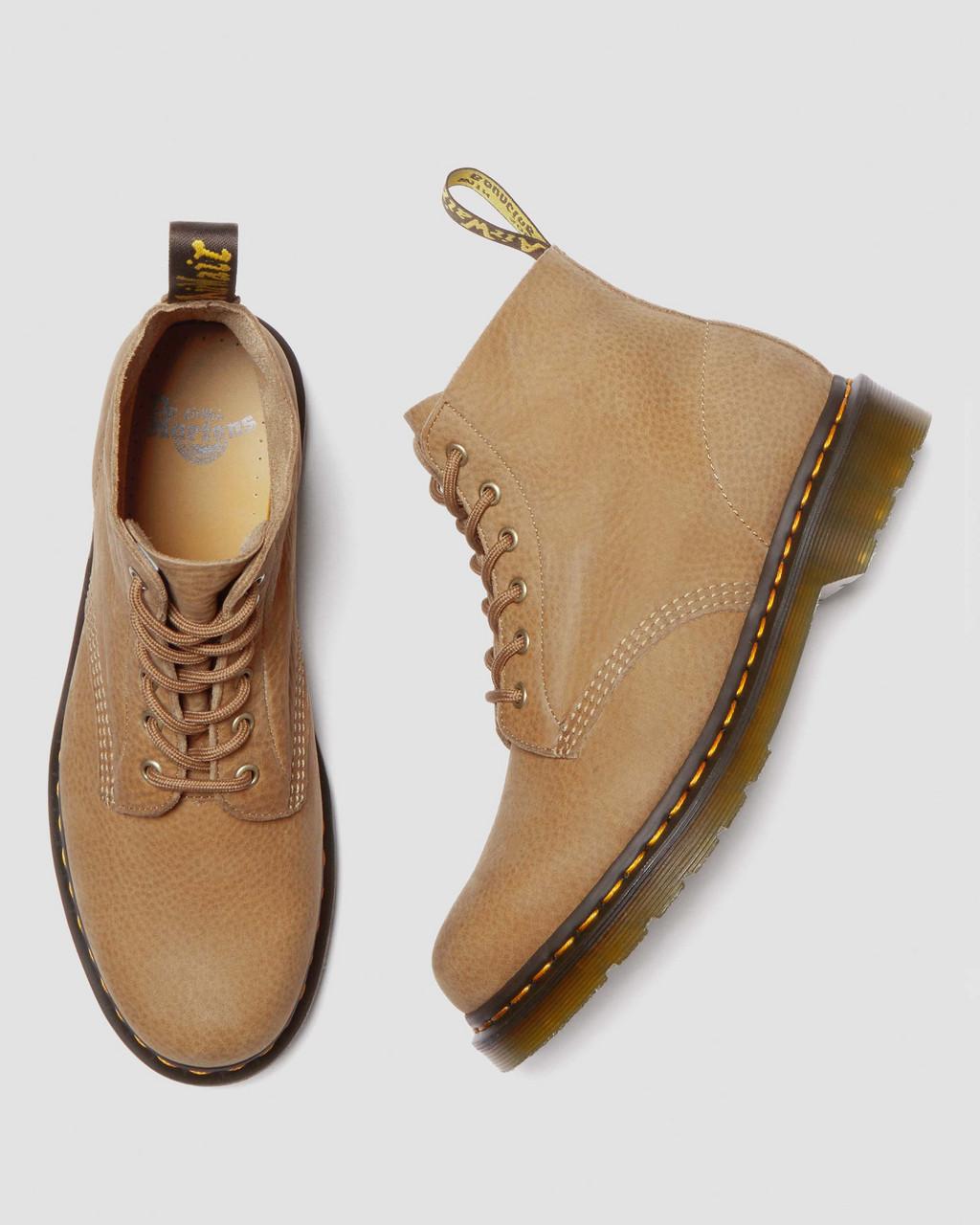 Botines Dr Martens 101 Tumbled Nubuck Leather Mujer Marrones | 52567536