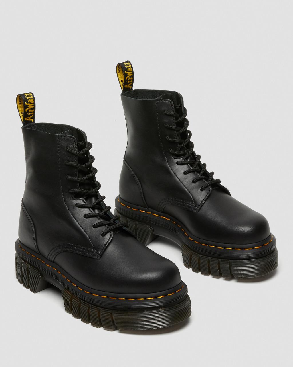 Botines Dr Martens Audrick Nappa Leather Platform Mujer Negras | 54377751