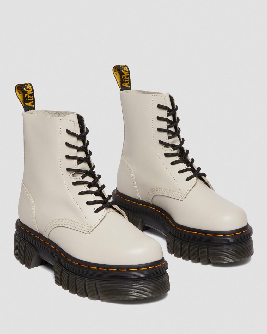 Botines Dr Martens Audrick Nappa Leather Platform Hombre Blancas | 85243339