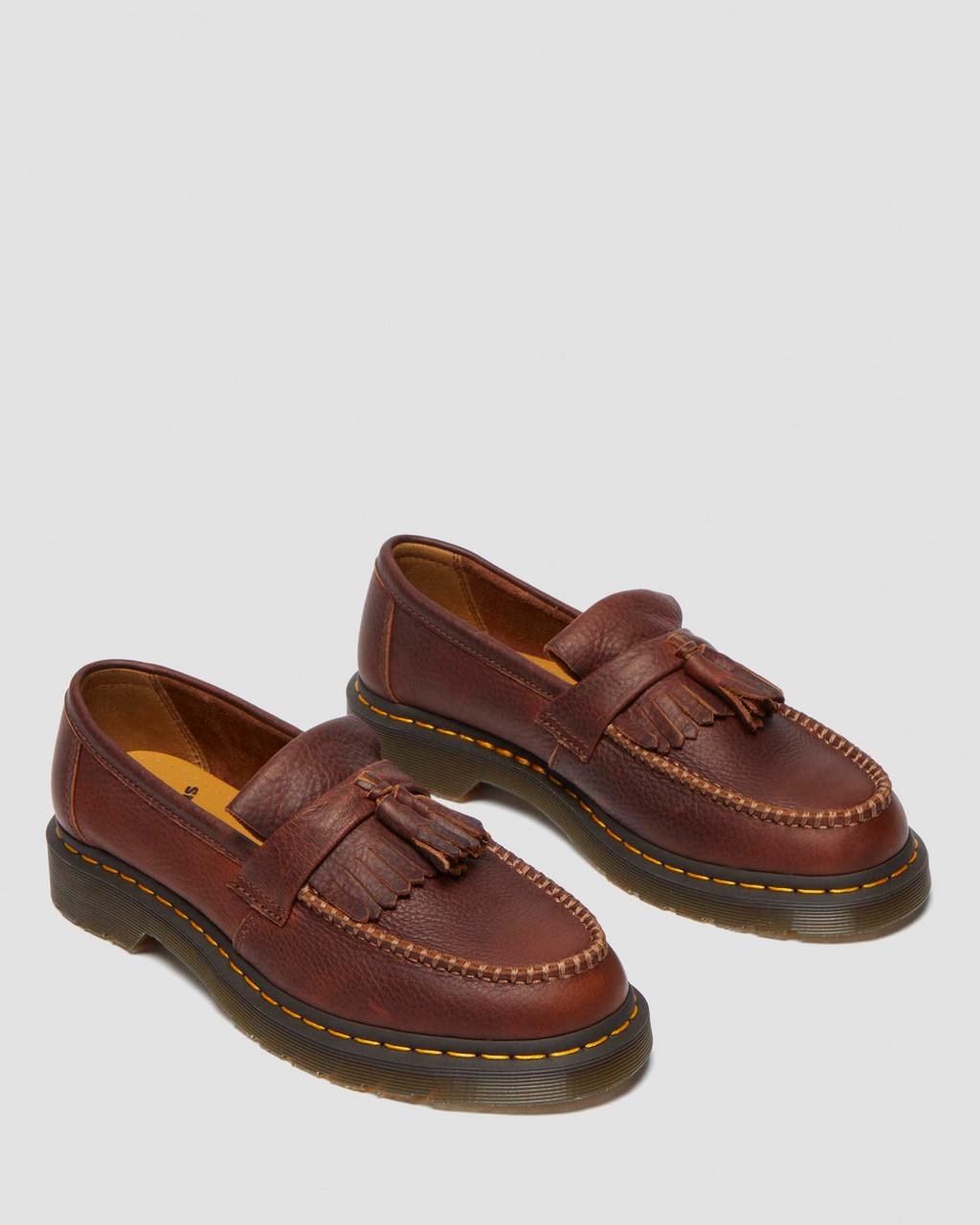 Mocasines Dr Martens Adrian Ambassador Yellow Stitch Leather Hombre Burdeos | 27030092