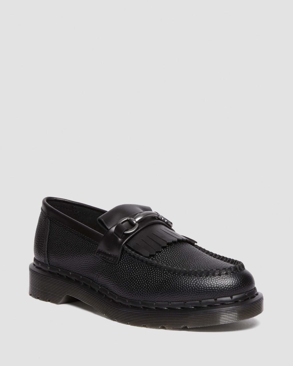 Mocasines Dr Martens Adrian Snaffle Pebble Grain Leather Kiltie Hombre Negras | 37761592