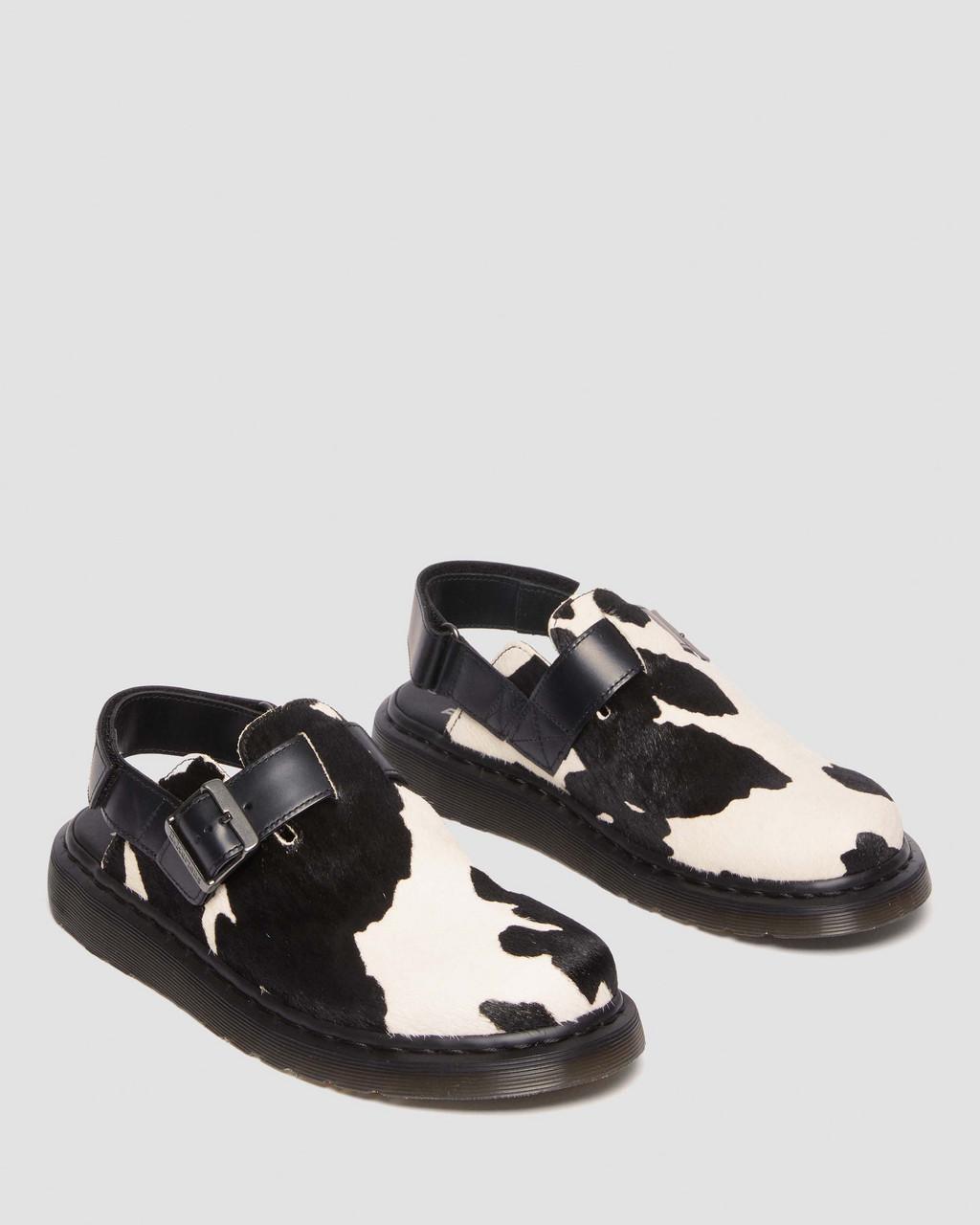 Mulas Dr Martens Jorge II Hair-on Animal Print Slingback Hombre Negras | 19107186