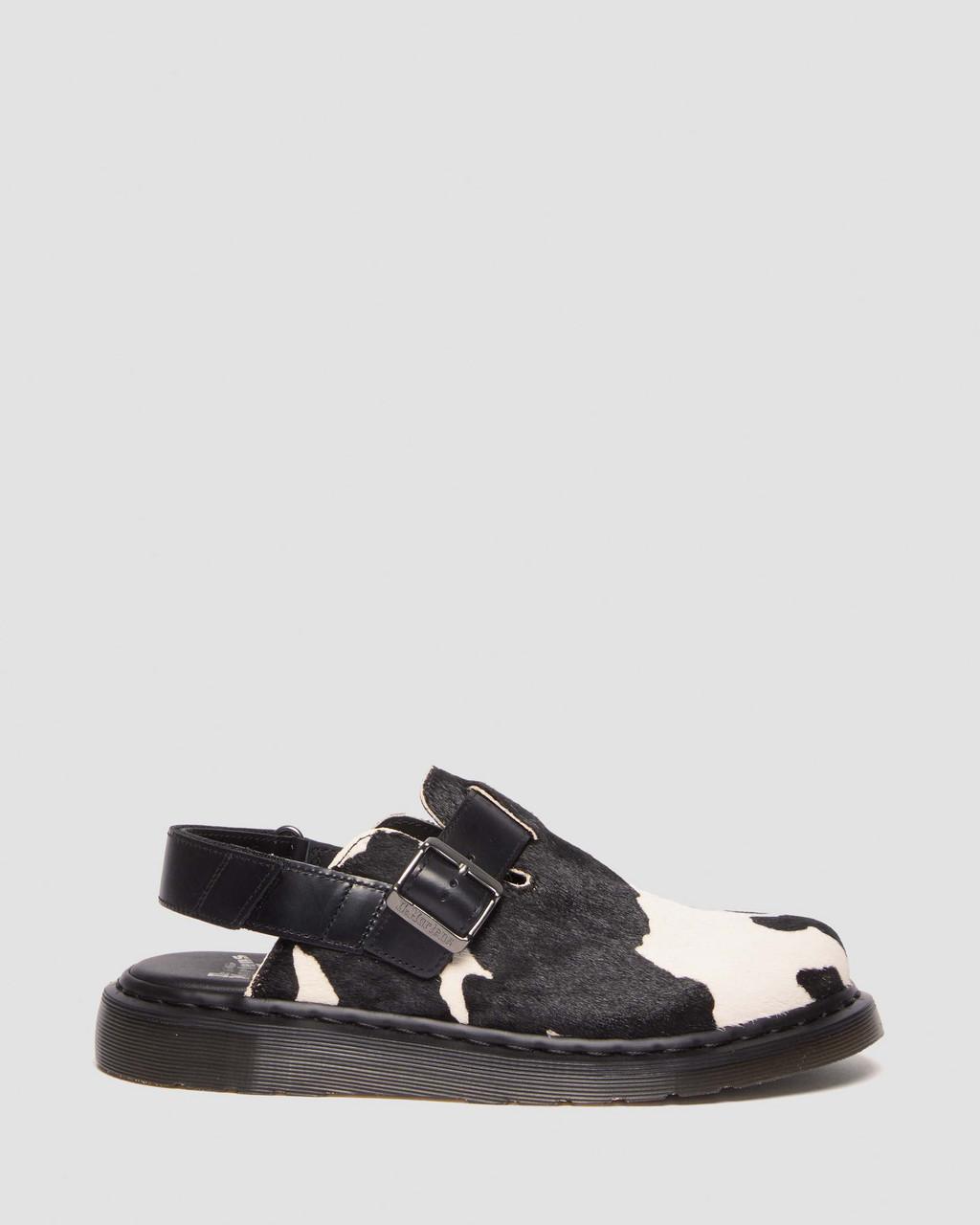 Mulas Dr Martens Jorge II Hair-on Animal Print Slingback Hombre Negras | 19107186