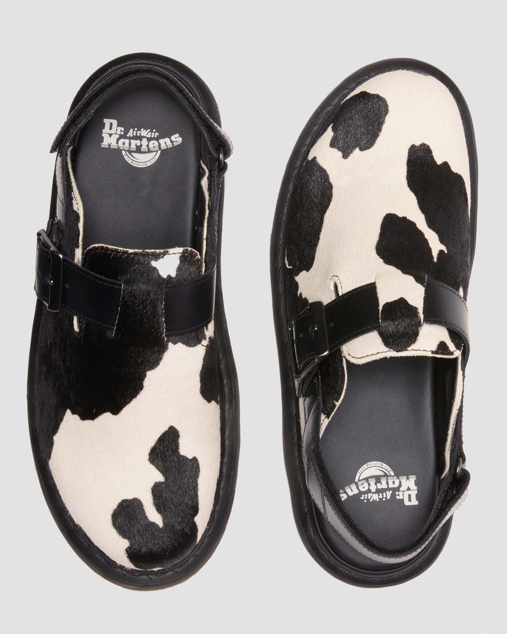 Mulas Dr Martens Jorge II Hair-on Animal Print Slingback Hombre Negras | 19107186