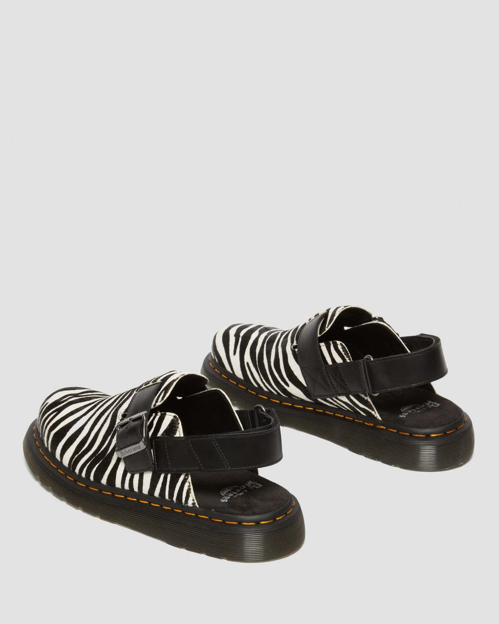 Mulas Dr Martens Jorge II Hair-on Animal Print Slingback Mujer Negras | 40967799