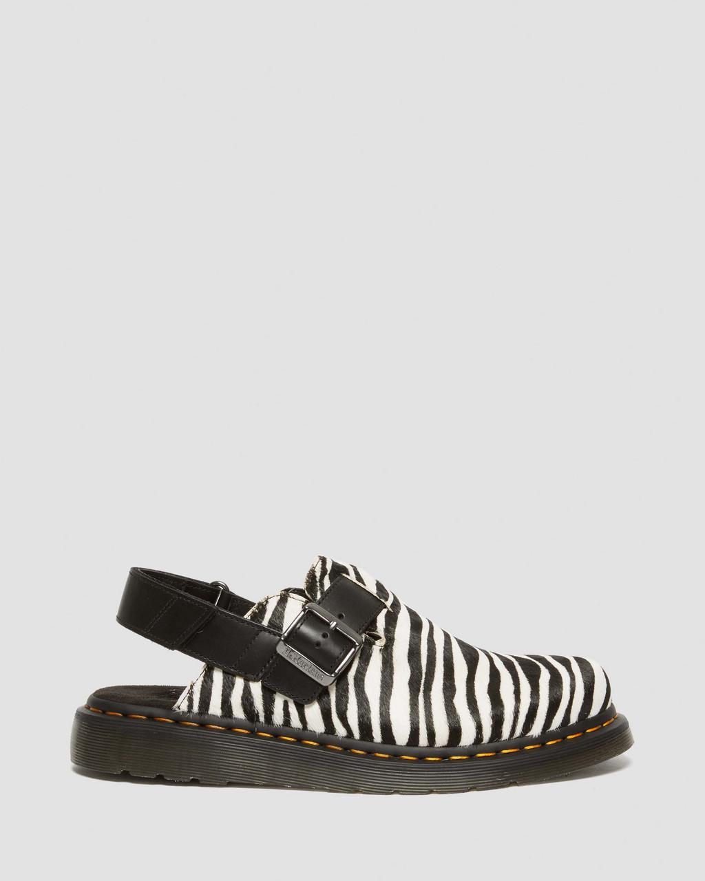 Mulas Dr Martens Jorge II Hair-on Animal Print Slingback Mujer Negras | 40967799