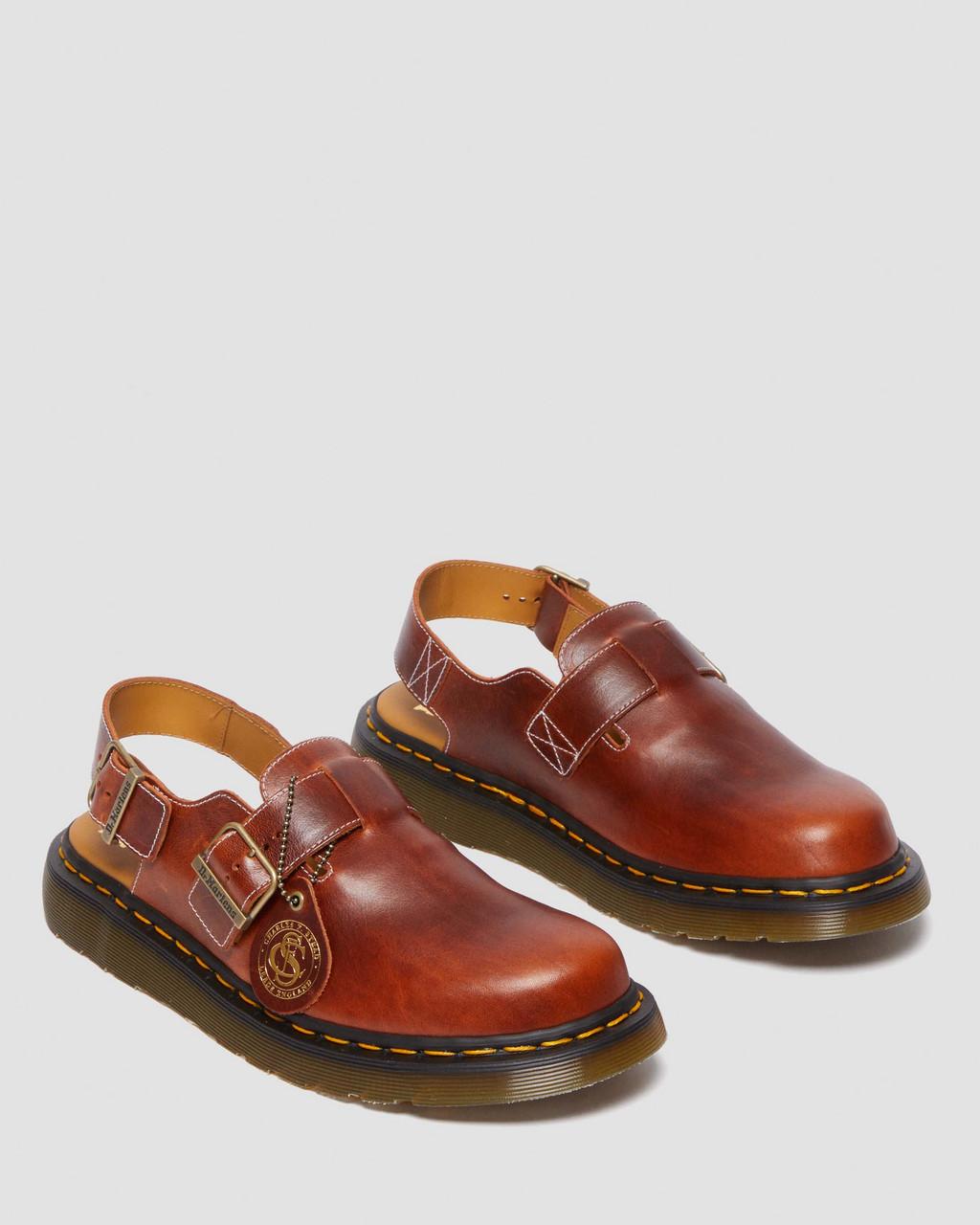Mulas Dr Martens Jorge Made in England Classic Leather Slingback Mujer Marrones | 48529647