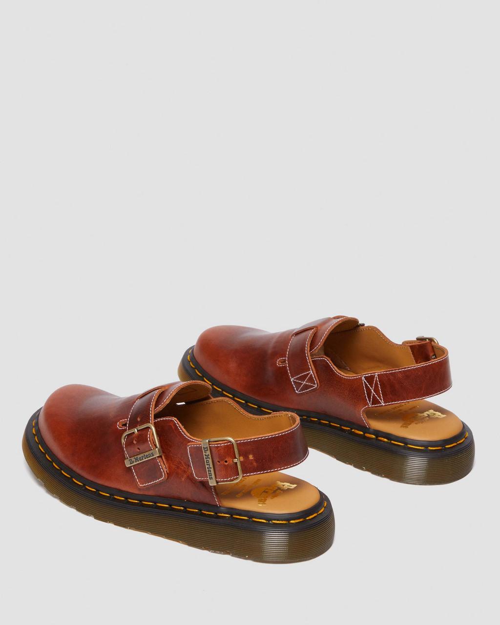 Mulas Dr Martens Jorge Made in England Classic Leather Slingback Mujer Marrones | 48529647