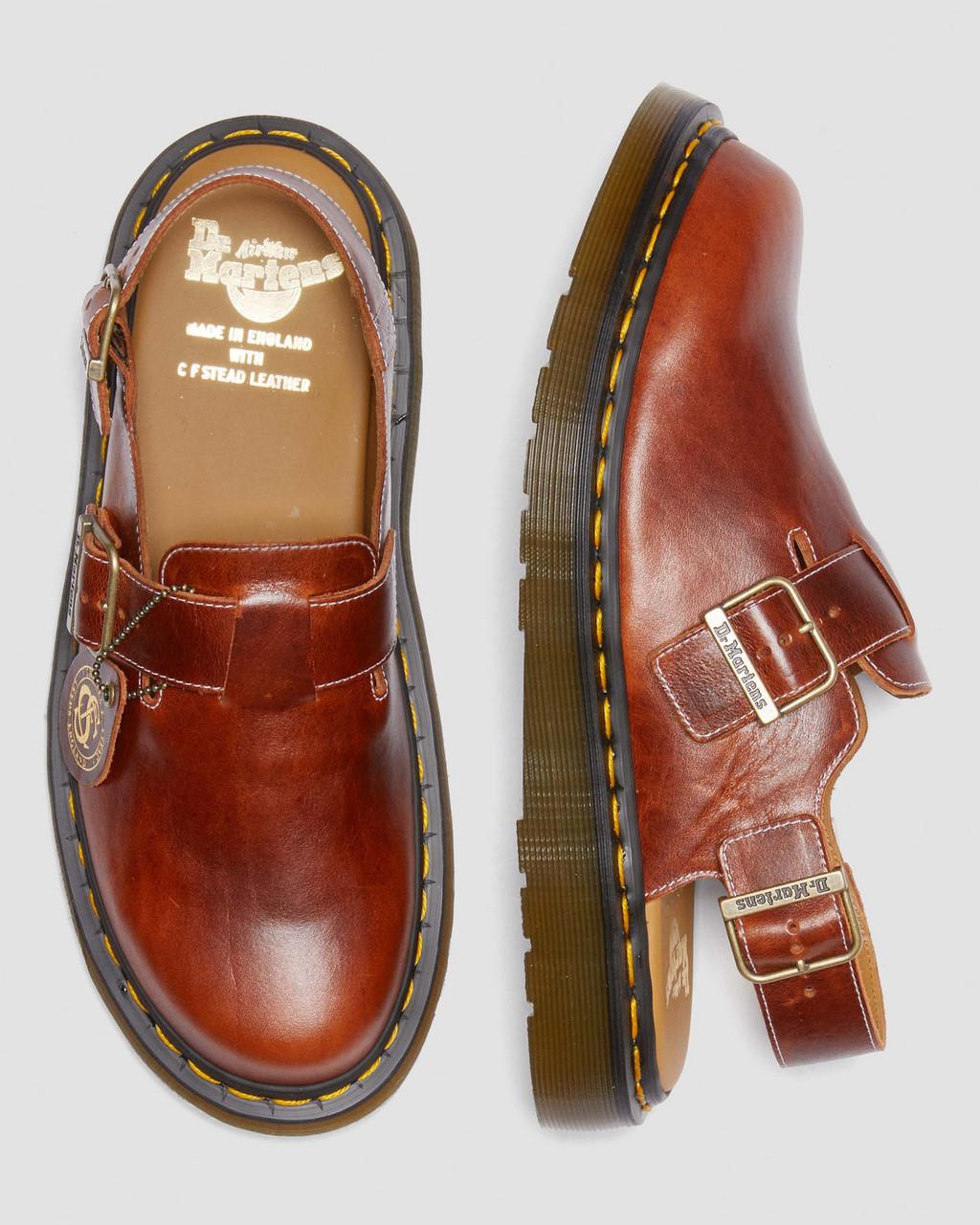 Mulas Dr Martens Jorge Made in England Classic Leather Slingback Mujer Marrones | 48529647