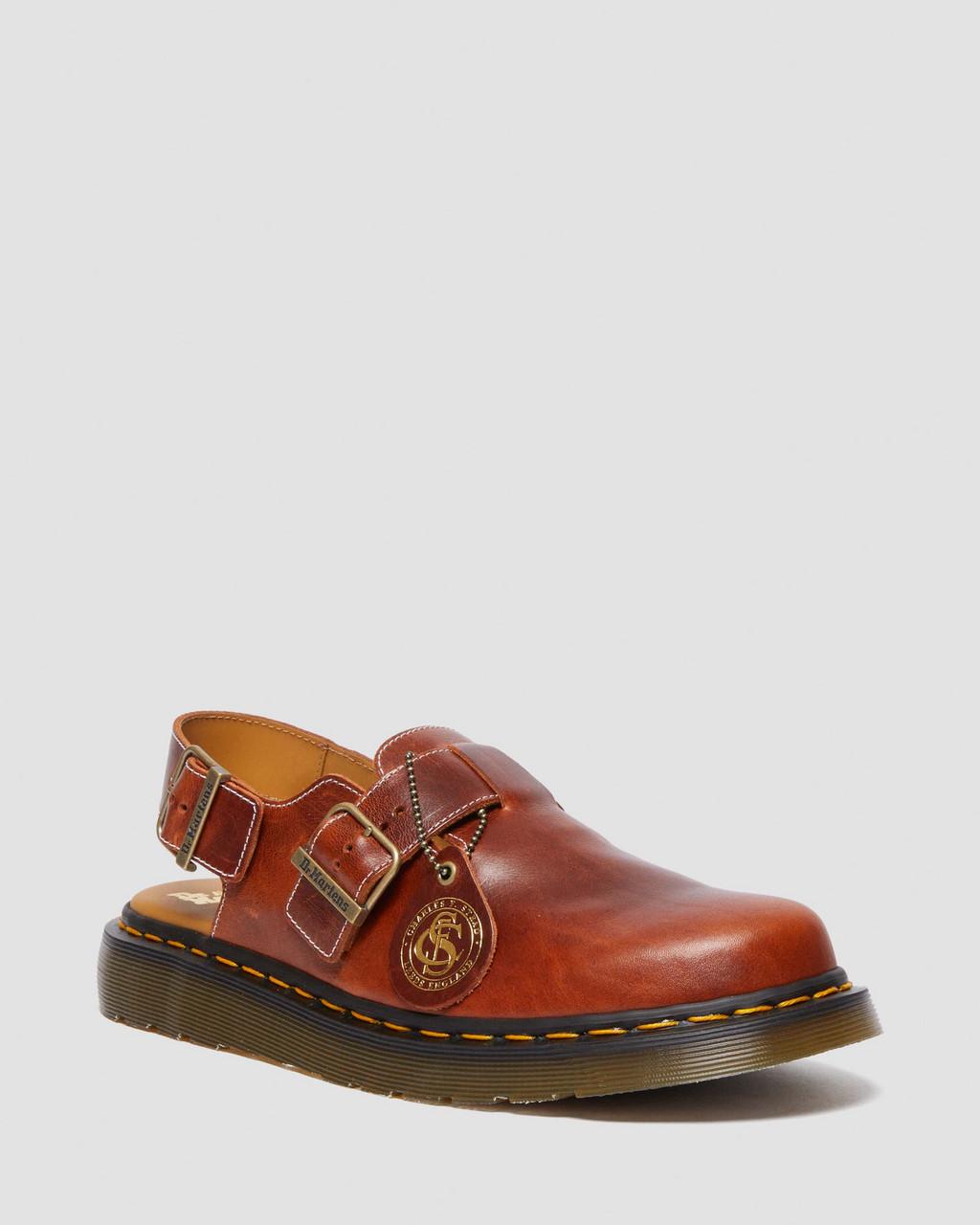 Mulas Dr Martens Jorge Made in England Classic Leather Slingback Mujer Marrones | 48529647