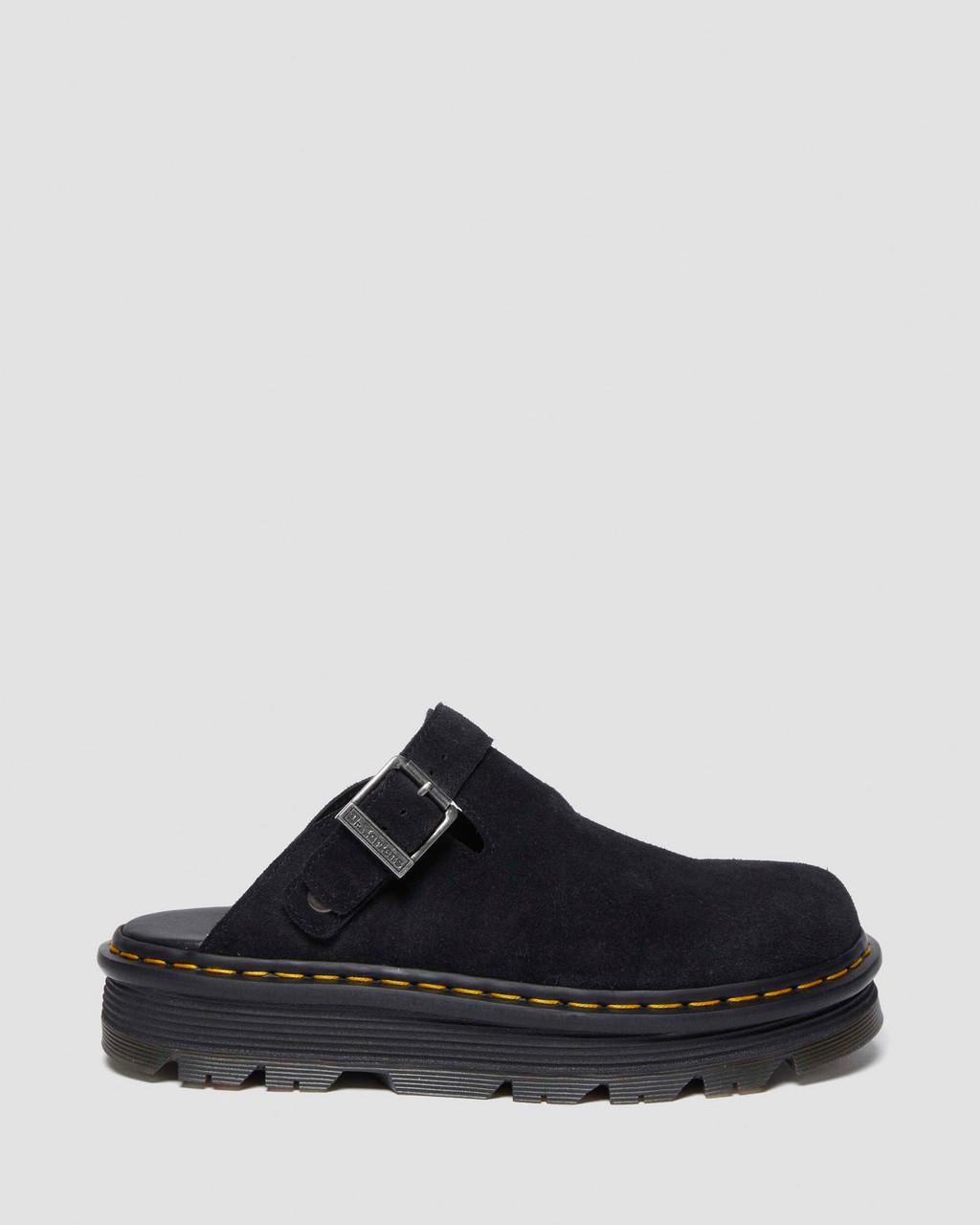 Mulas Dr Martens Zebzag Suede Slingback Platform Hombre Negras | 15176415