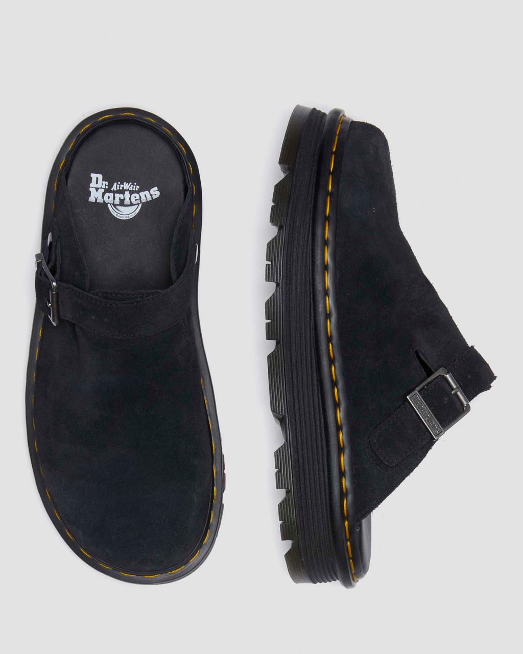 Mulas Dr Martens Zebzag Suede Slingback Platform Hombre Negras | 15176415