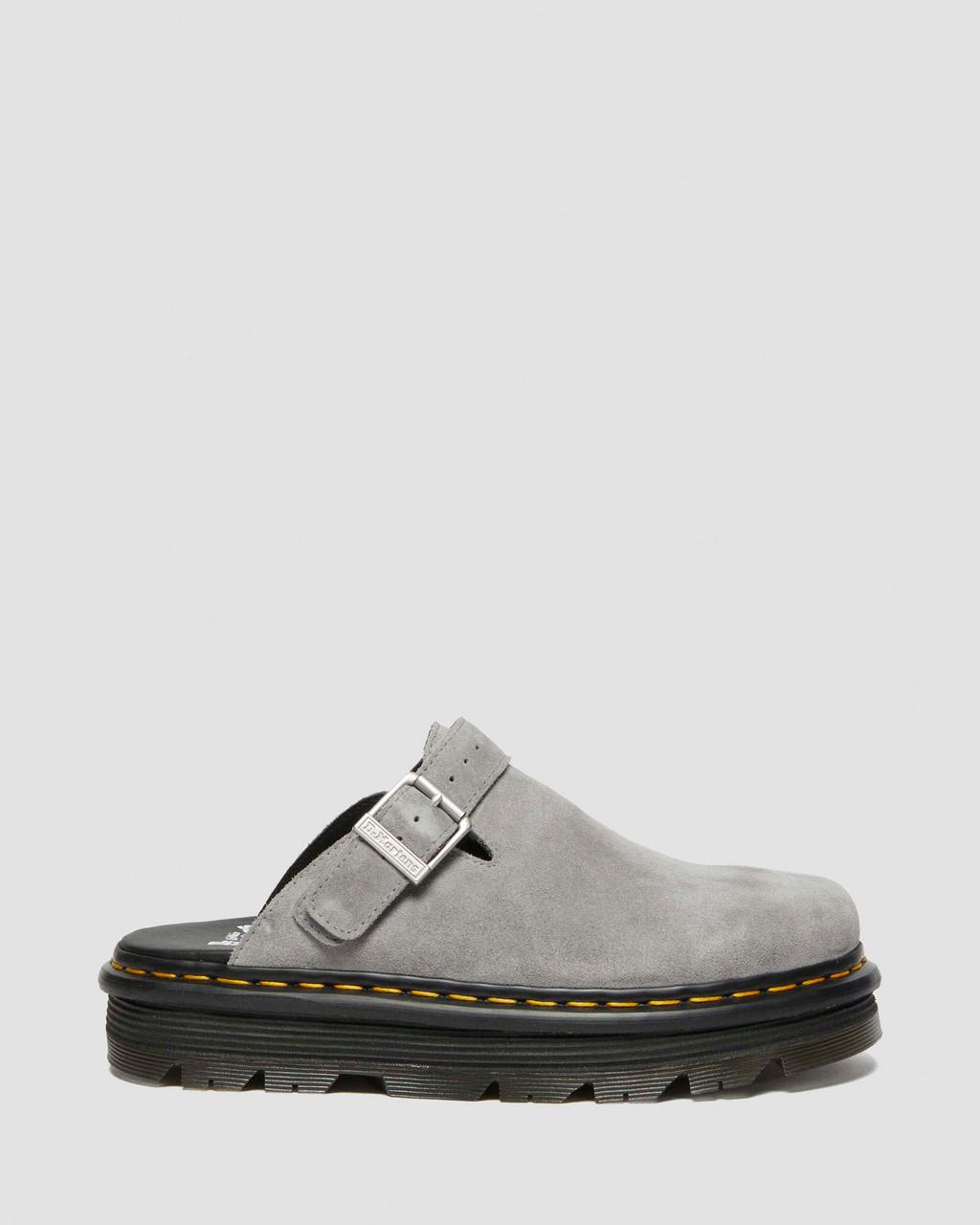 Mulas Dr Martens Zebzag Suede Slingback Platform Hombre Gris | 36830732