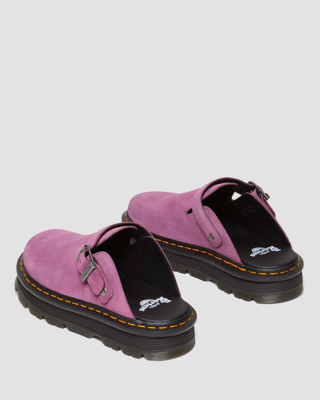 Mulas Dr Martens Zebzag Suede Slingback Platform Hombre Moradas | 61972152