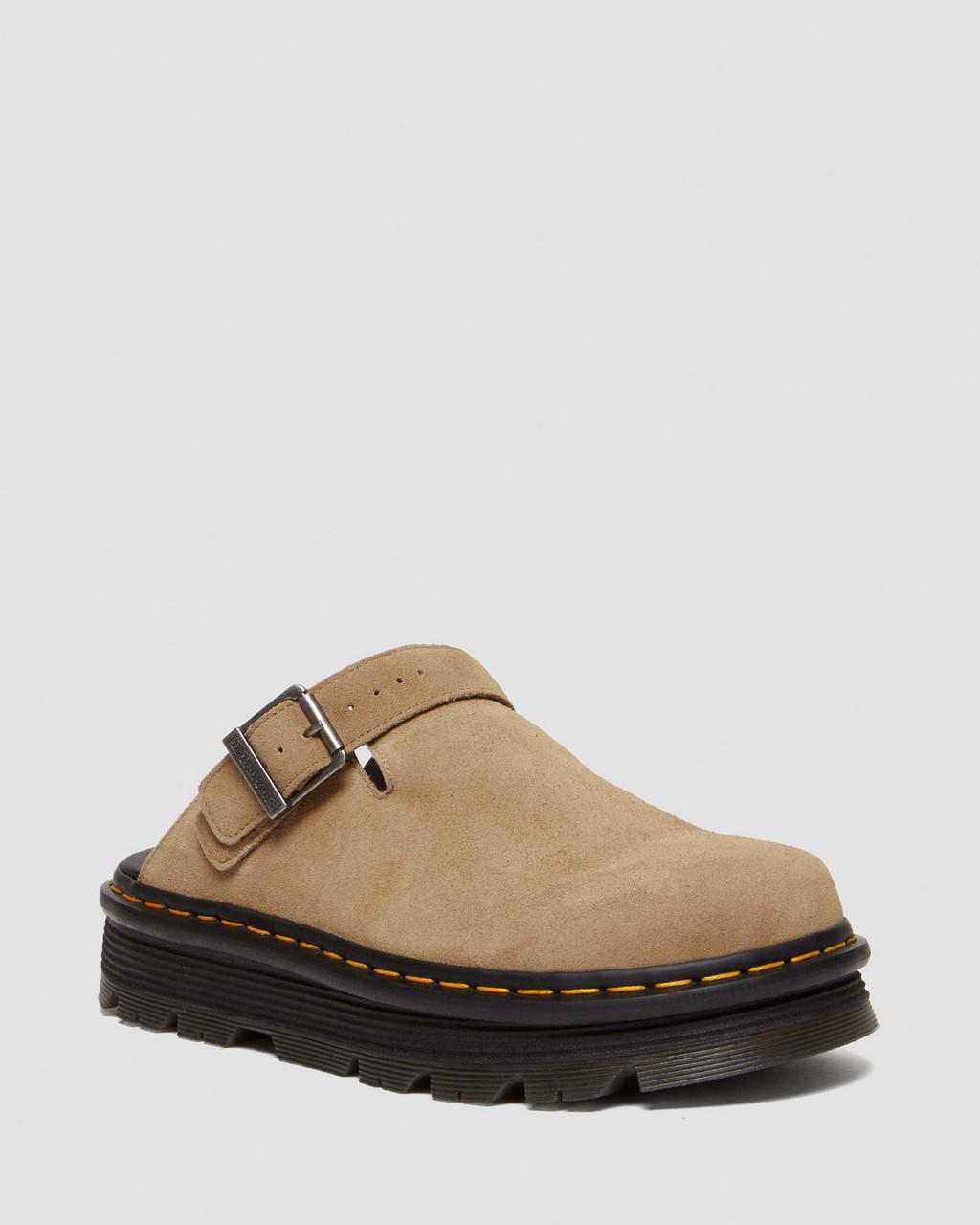 Mulas Dr Martens Zebzag Suede Slingback Platform Mujer Marrones | 24239444