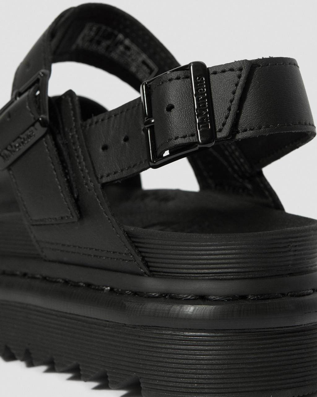 Sandalias Dr Martens Voss Leather Strap Mujer Negras | 30400861