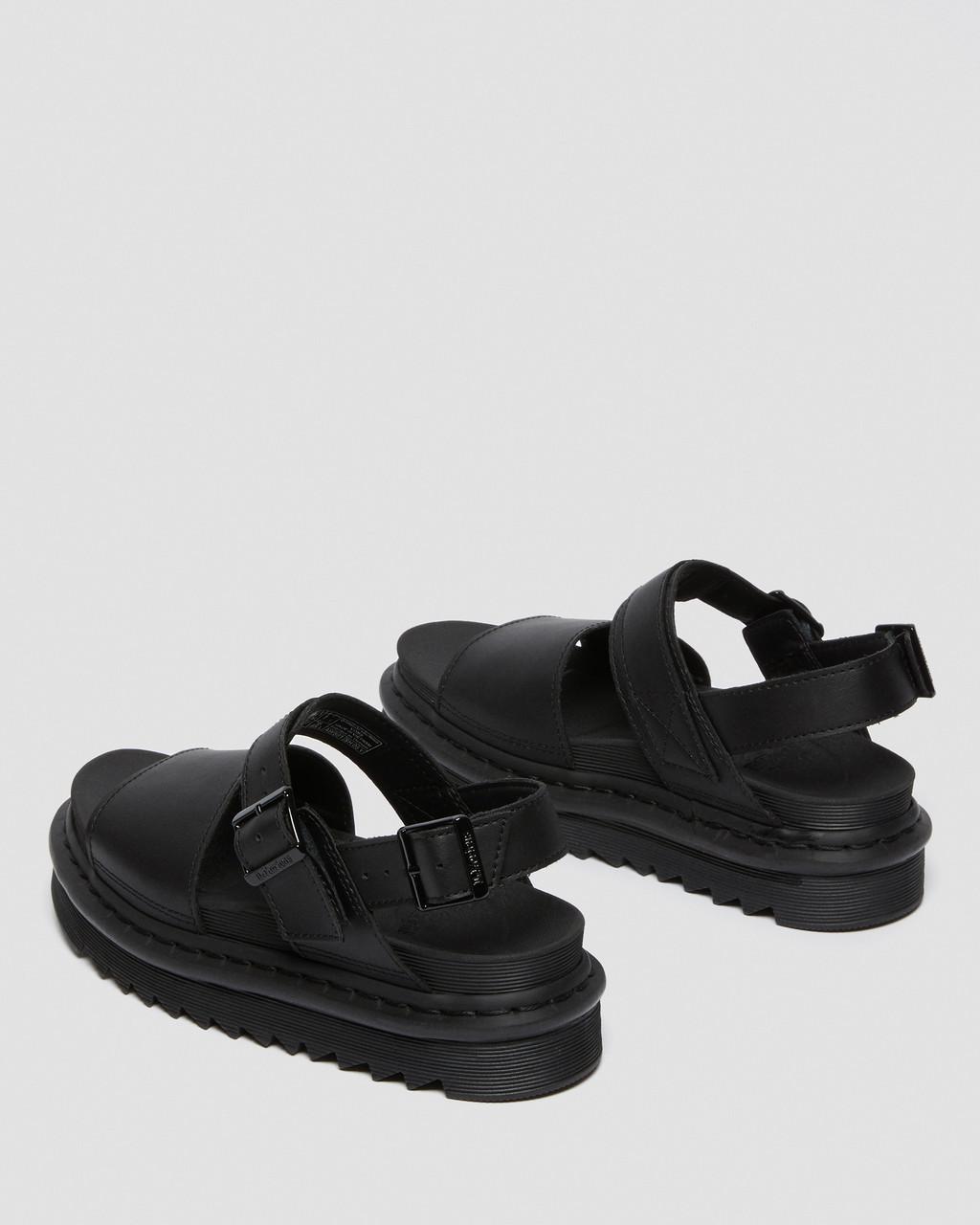 Sandalias Dr Martens Voss Leather Strap Mujer Negras | 30400861