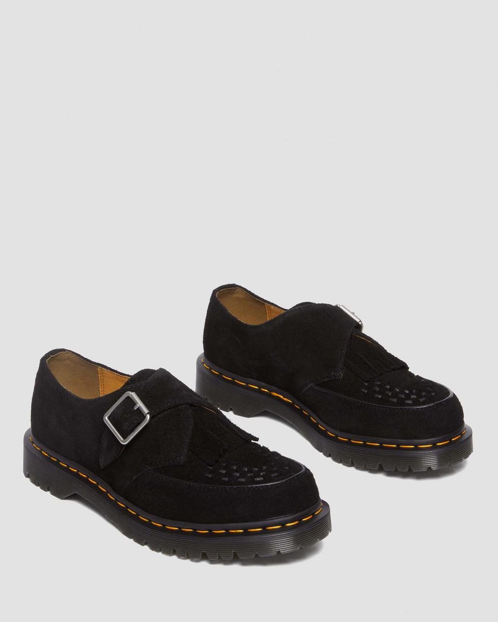 Zapatos Creepers Dr Martens Ramsey Suede Kiltie Buckle Hombre Negras | 87587853