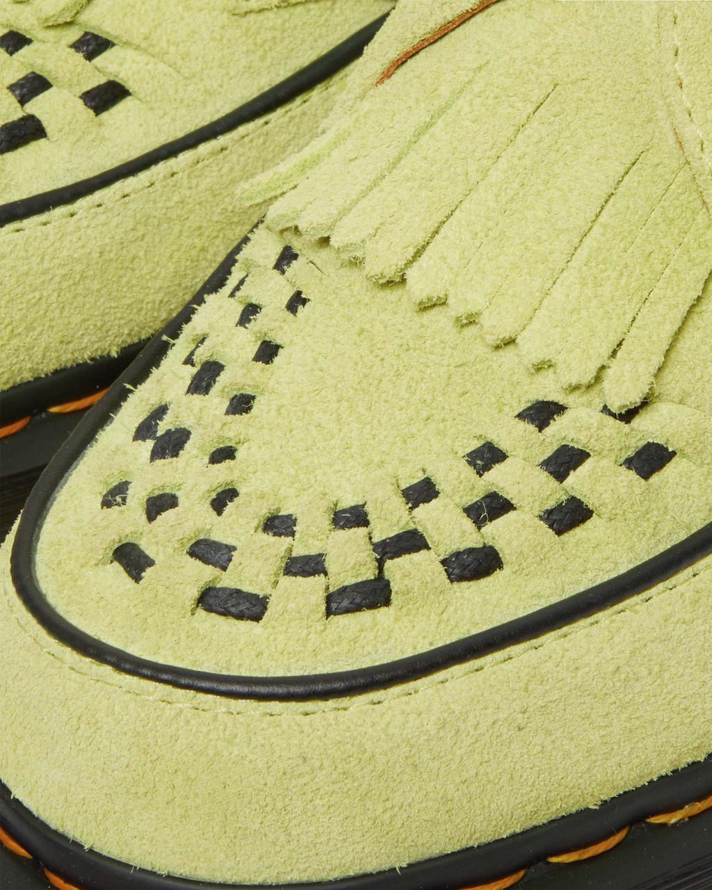 Zapatos Creepers Dr Martens Ramsey Suede Kiltie Buckle Mujer Verde | 99568931