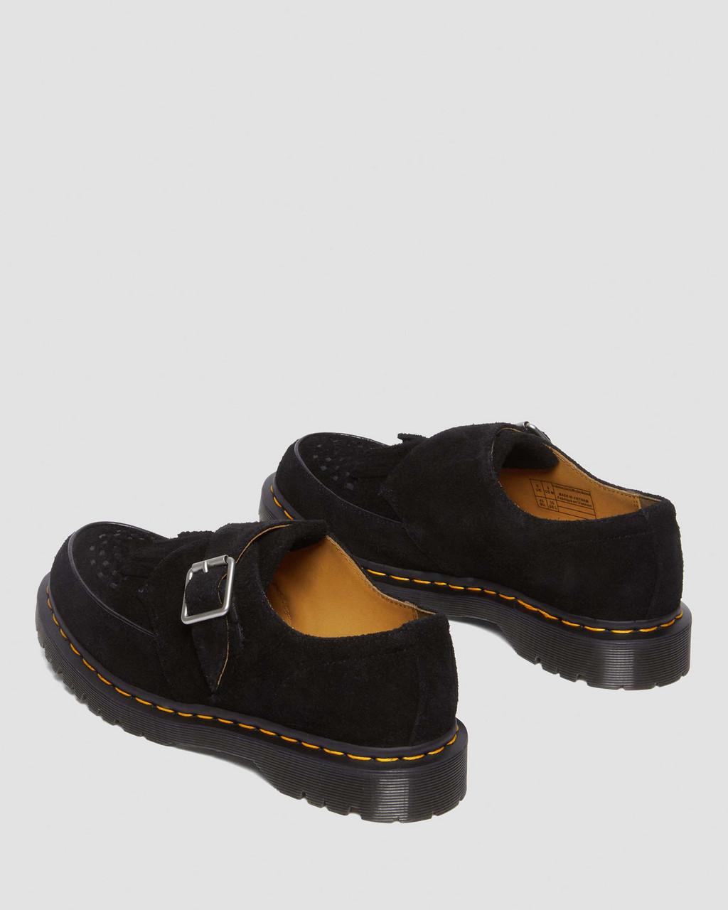 Zapatos Creepers Dr Martens Ramsey Suede Kiltie Buckle Mujer Negras | 74456447