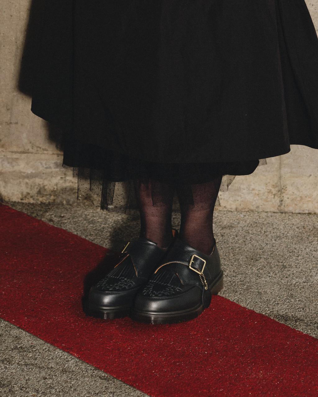 Zapatos Creepers Dr Martens Ramsey Westminster Leather Buckle Mujer Negras | 73078838