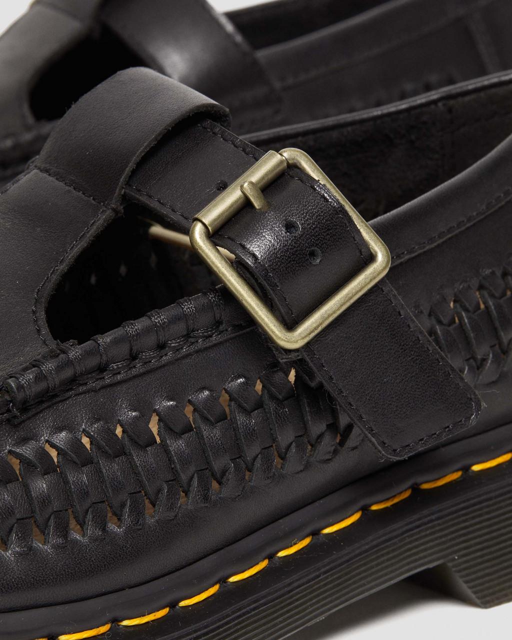 Zapatos Mary Jane Dr Martens Adrian T-Bar Leather Hombre Negras | 99402952
