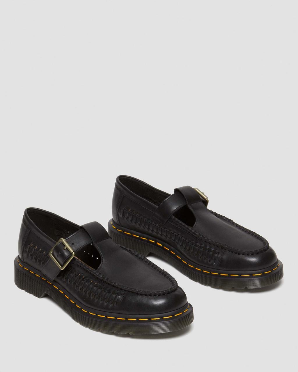 Zapatos Mary Jane Dr Martens Adrian T-Bar Leather Hombre Negras | 99402952