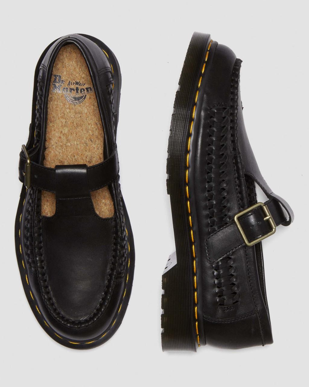 Zapatos Mary Jane Dr Martens Adrian T-Bar Leather Hombre Negras | 99402952