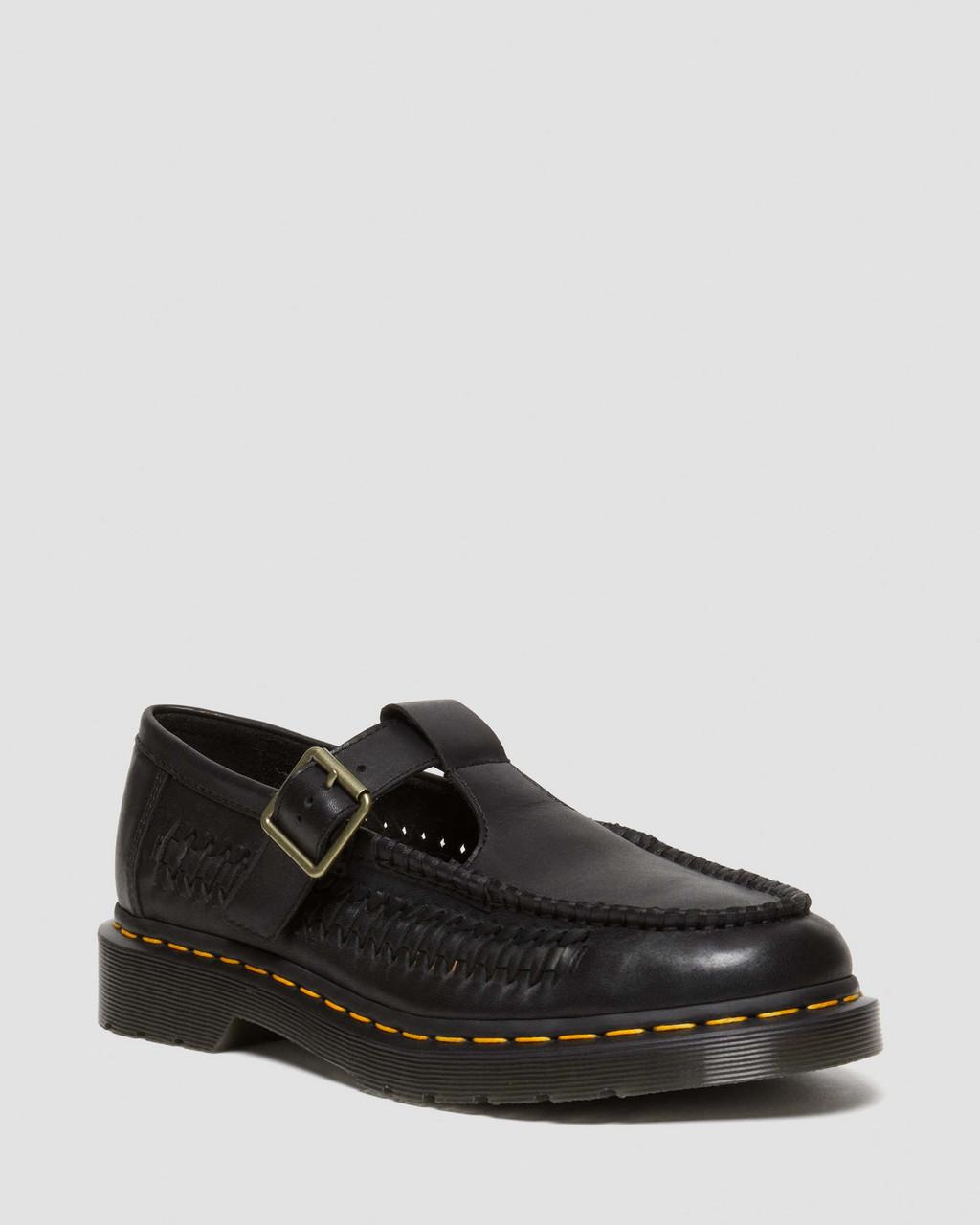 Zapatos Mary Jane Dr Martens Adrian T-Bar Leather Hombre Negras | 99402952