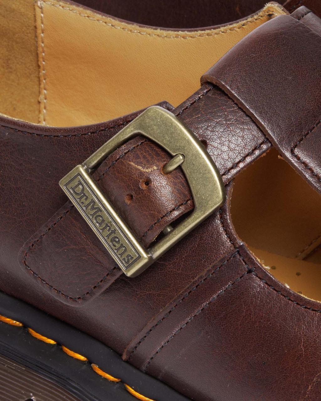 Zapatos Mary Jane Dr Martens T-Bar Regency Leather Mujer Marrones | 68154624