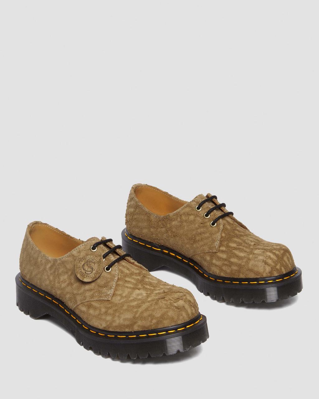 Zapatos Oxford Dr Martens 1461 Bex Made in England Emboss Suede Hombre Marrones | 36348105