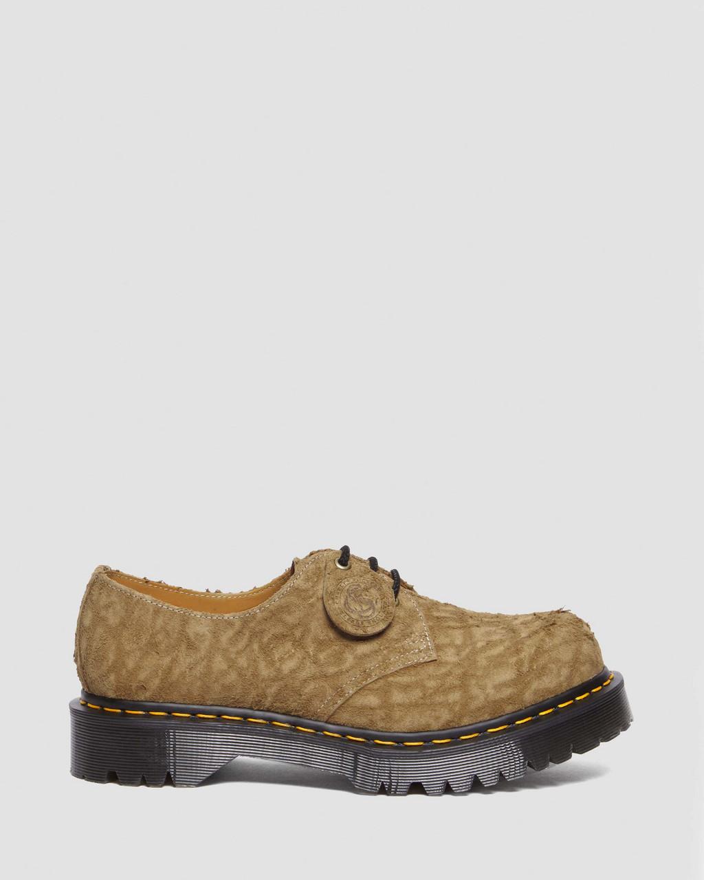 Zapatos Oxford Dr Martens 1461 Bex Made in England Emboss Suede Hombre Marrones | 36348105
