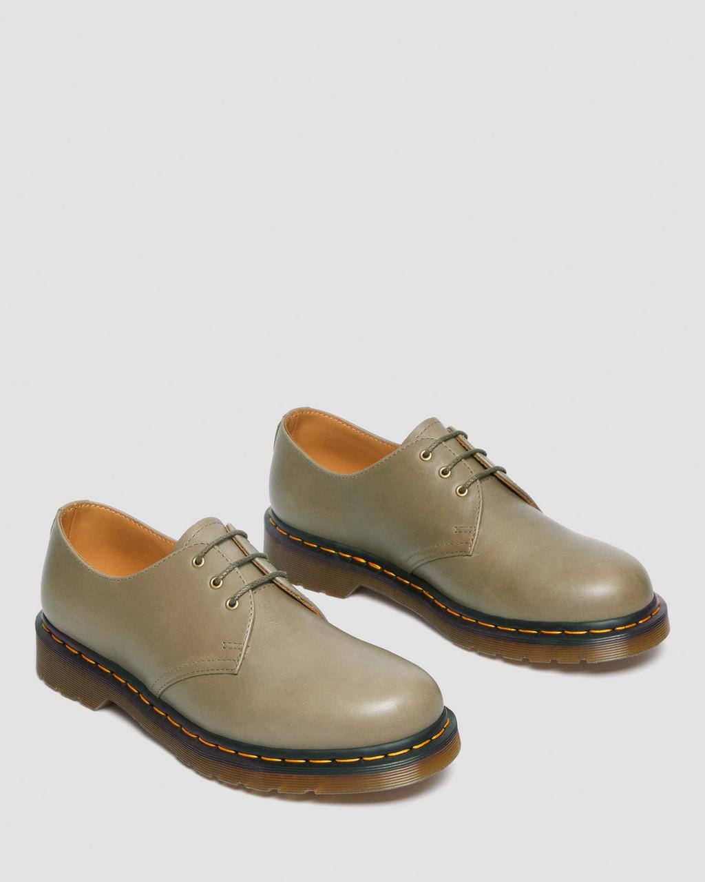 Zapatos Oxford Dr Martens 1461 Carrara Leather Hombre Verde Oliva | 48803623