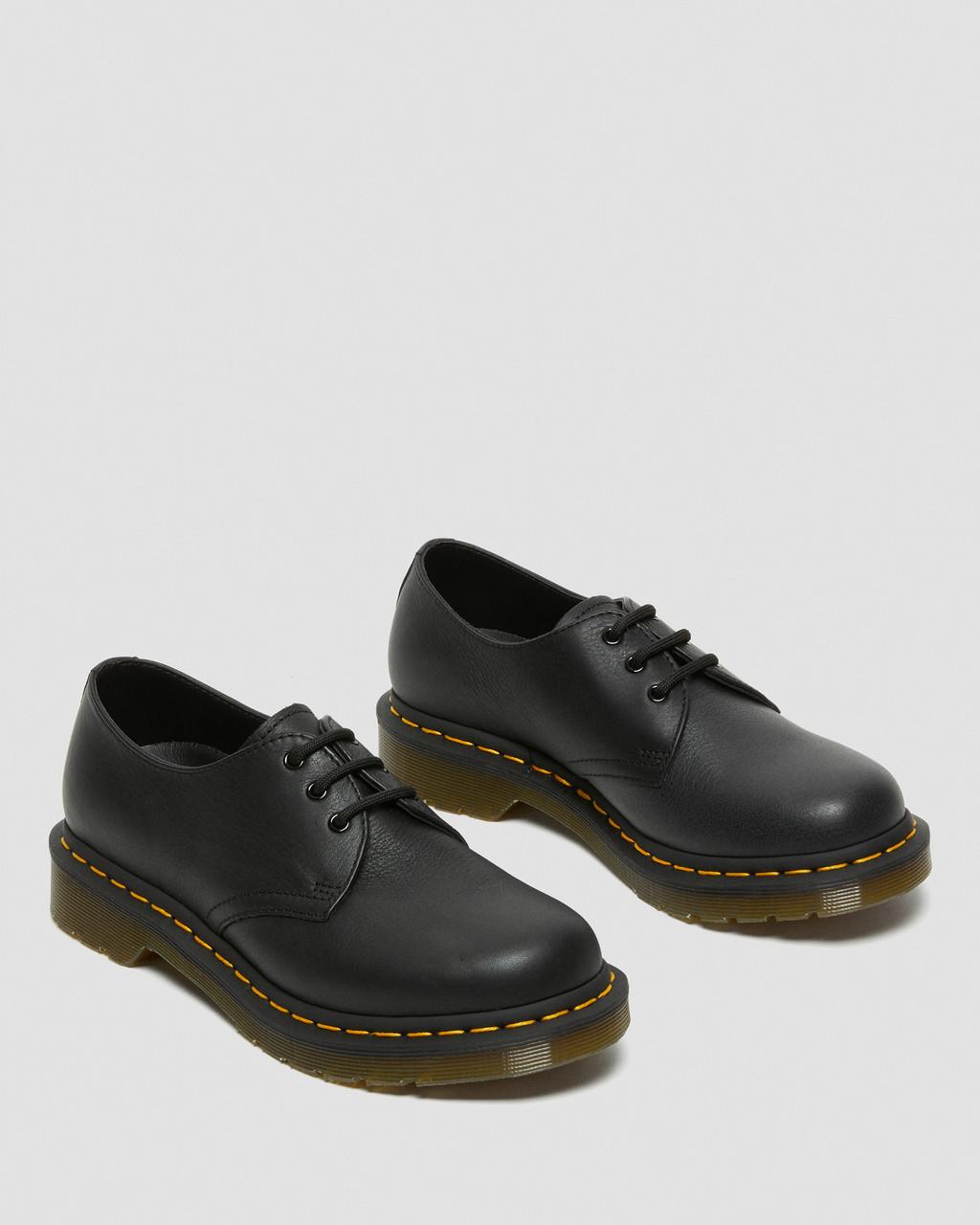 Zapatos Oxford Dr Martens 1461 Virginia Leather Mujer Negras | 46430065