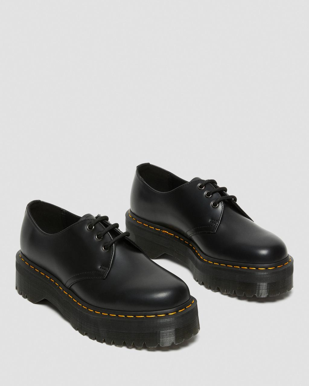 Zapatos Plataforma Dr Martens 1461 Smooth Leather Hombre Negras | 97818429